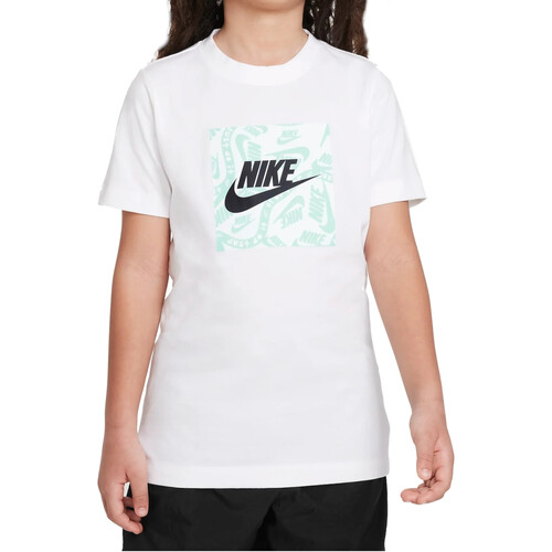 Vêtements Garçon T-shirts manches courtes Nike FD3929 Blanc