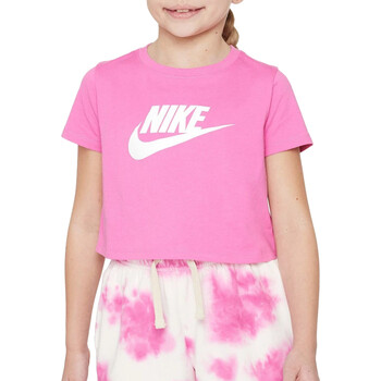 Vêtements Fille T-shirts manches courtes Nike slippers DA6925 Rose