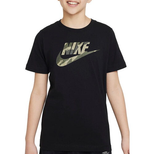 Vêtements Garçon T-shirts manches courtes Nike FD3957 Noir