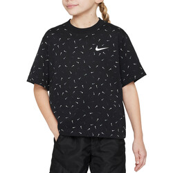 Vêtements Fille T-shirts manches courtes Nike FD5366 Noir