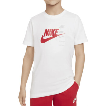 Vêtements Garçon T-shirts manches courtes Nike FN7713 Blanc
