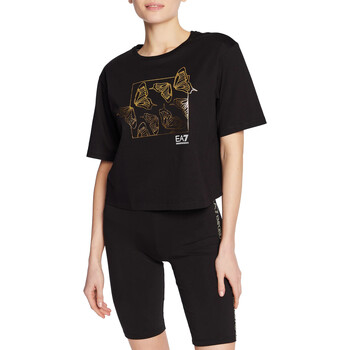 Vêtements Femme T-shirts manches courtes Emporio Armani EA7 3RTT31-TJKSZ Noir