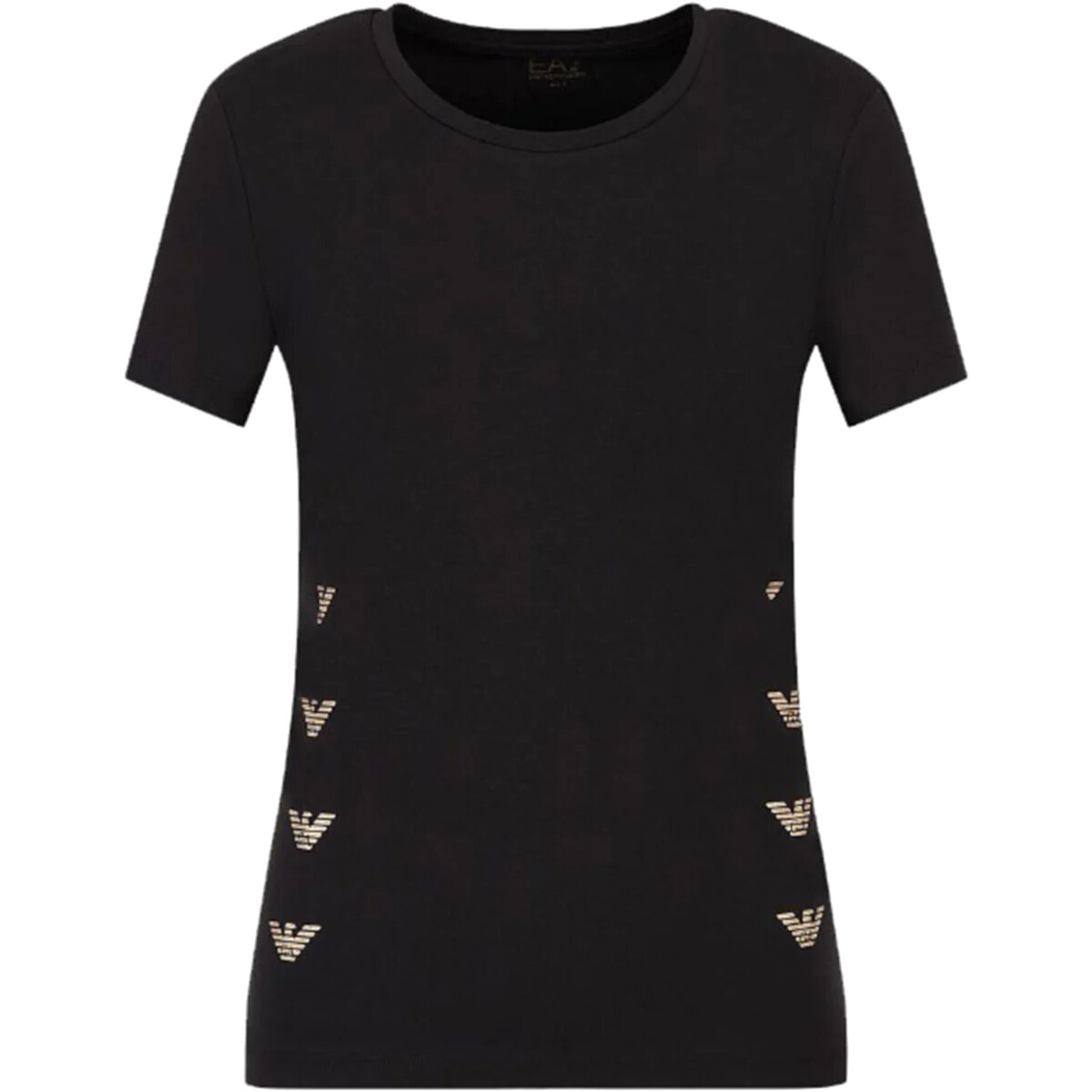 Vêtements Femme T-shirts manches courtes Emporio Armani EA7 3RTT08-TJDZZ Noir