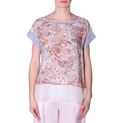 Vêtements Femme T-shirts manches courtes Deha D93150 Beige