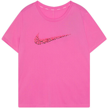 Vêtements Fille T-shirts manches courtes Nike FN9019 Rose