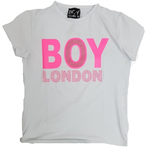 Vêtements Fille T-shirts manches courtes Boy London TSBLF9152J Blanc