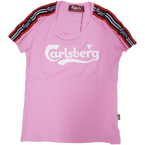 Vêtements Femme T-shirts manches courtes Carlsberg CBD3189 Rose