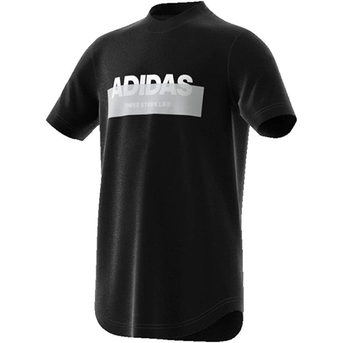 Vêtements Garçon T-shirts manches courtes adidas Black Originals DV1646 Noir