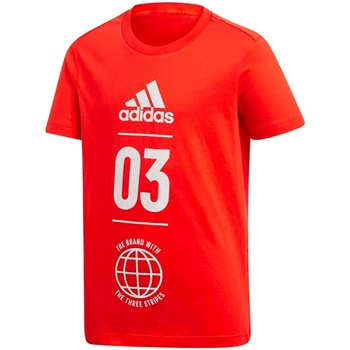 Vêtements Garçon T-shirts manches courtes adidas Black Originals DV1705 Orange
