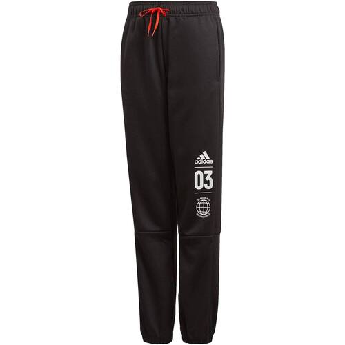 Vêtements Garçon Pantalons de survêtement jersey adidas Originals DV1696 Noir