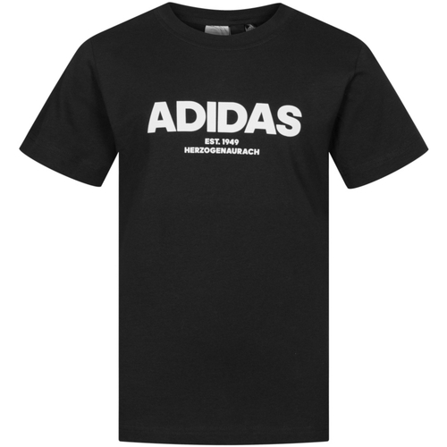 Vêtements Garçon T-shirts matchcourts courtes adidas Originals DJ1766 Noir