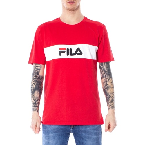 Vêtements Homme T-shirts manches courtes Fila stampa 687034 Rouge