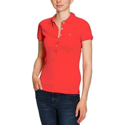 Vêtements Femme Petit : 1 à 2cm Lacoste PF169E Rouge