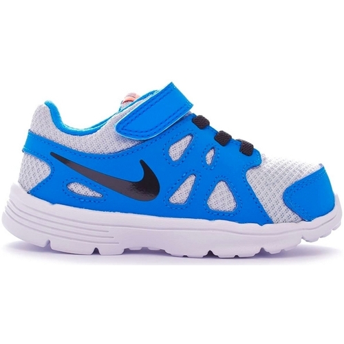 Chaussures Garçon Volleyball Shoes & Knee pads are Nike 555084 Bleu