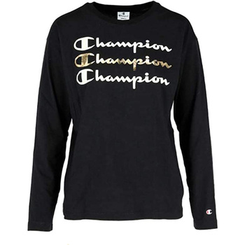 Vêtements Femme T-shirts manches longues Champion 112499 Noir