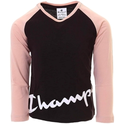 Vêtements Fille T-shirts manches longues Champion 403667 Noir