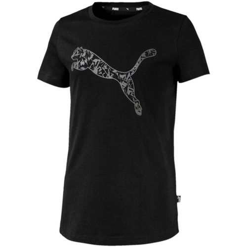 Vêtements Fille T-shirts manches courtes Puma 580268 Noir