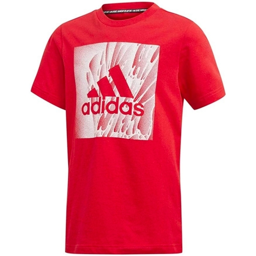Vêtements Garçon T-shirts matchcourts courtes adidas Originals ED7246 Rouge