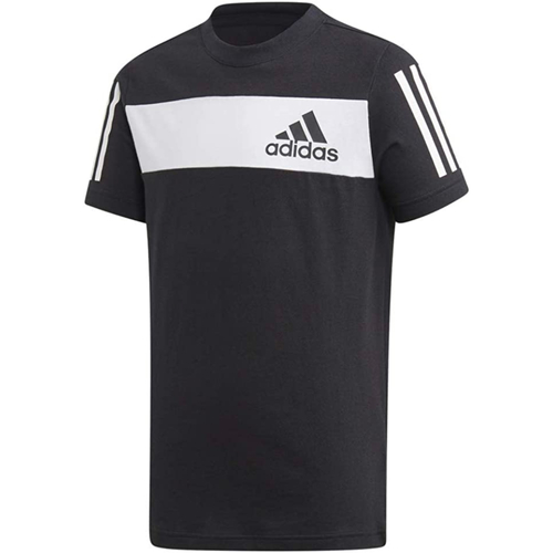 Vêtements Garçon T-shirts matchcourts courtes adidas Originals ED6505 Noir