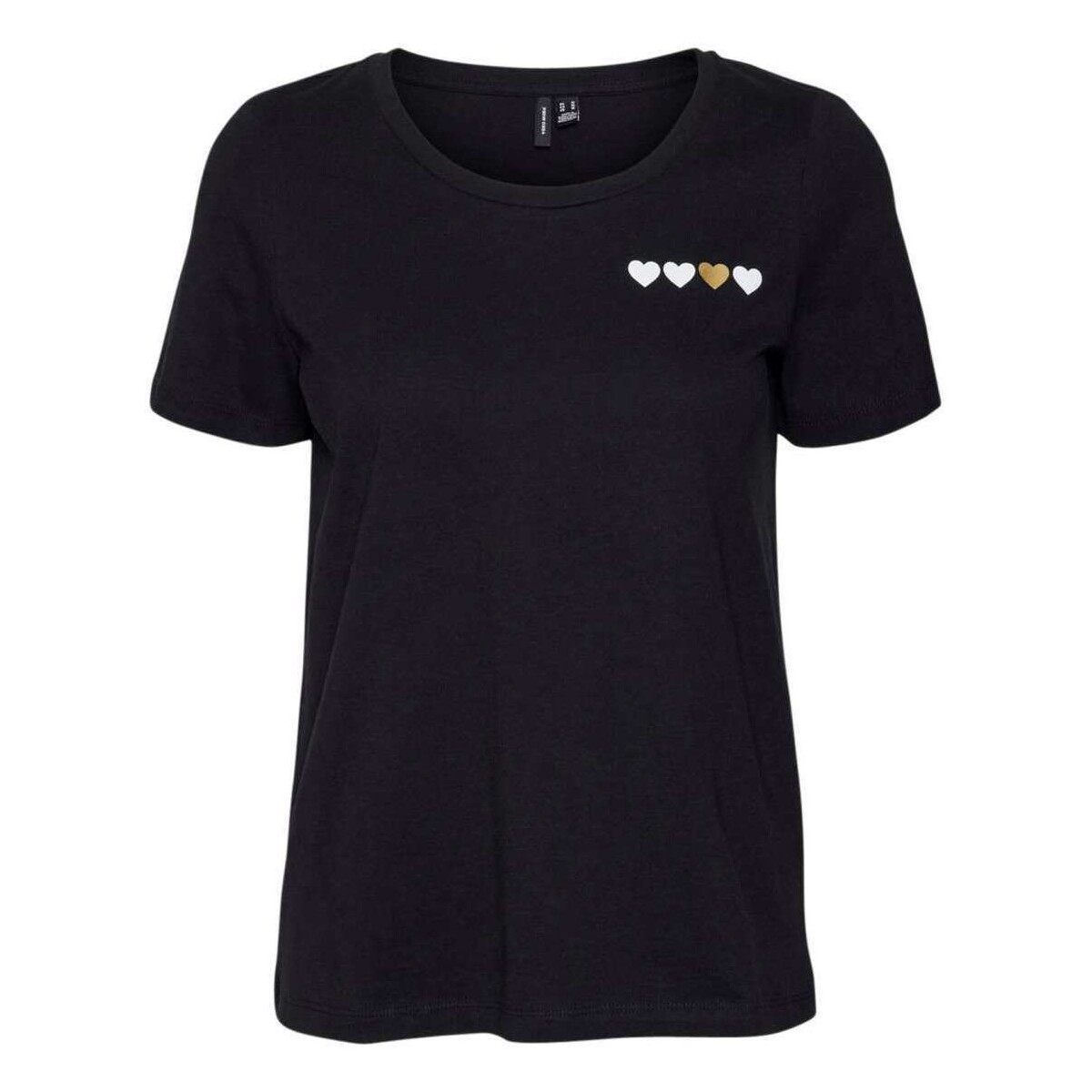 Vêtements Femme T-shirts manches courtes Vero Moda 160544VTPE24 Noir