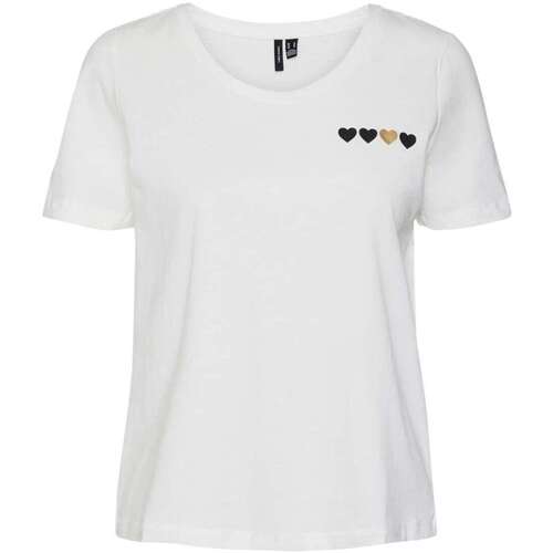 Vêtements Femme T-shirts manches courtes Vero Moda 160545VTPE24 Beige