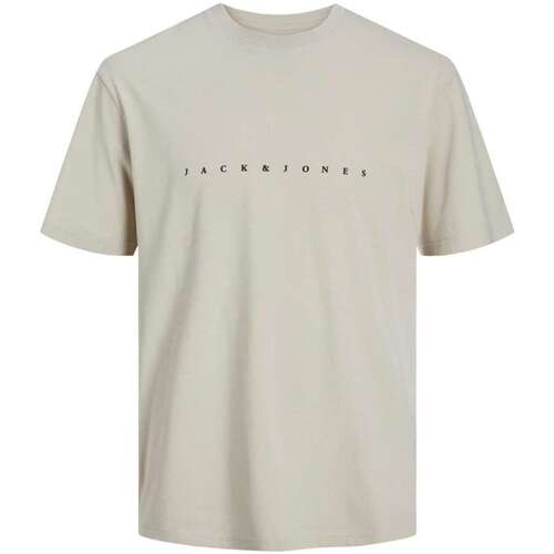 Vêtements Homme T-shirts manches courtes Jack & Jones 161355VTPE24 Beige