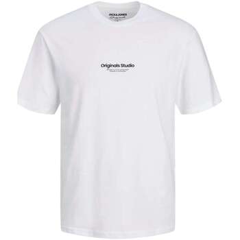 Vêtements Homme T-shirts manches courtes Jack & Jones 161466VTPE24 Blanc