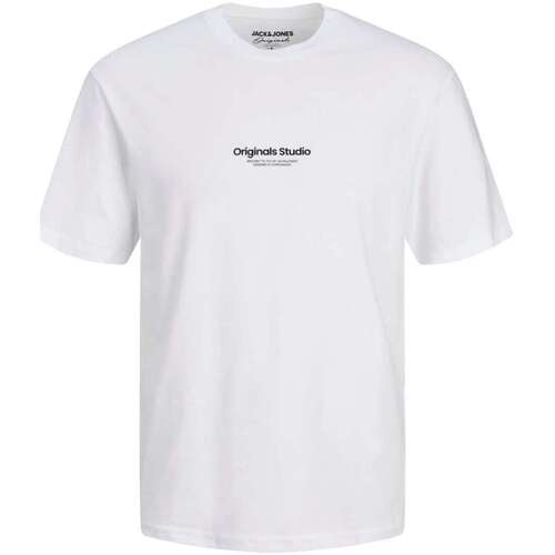 Vêtements Homme T-shirts manches courtes Jjecorp Logo Sweat Hood Play 161466VTPE24 Blanc