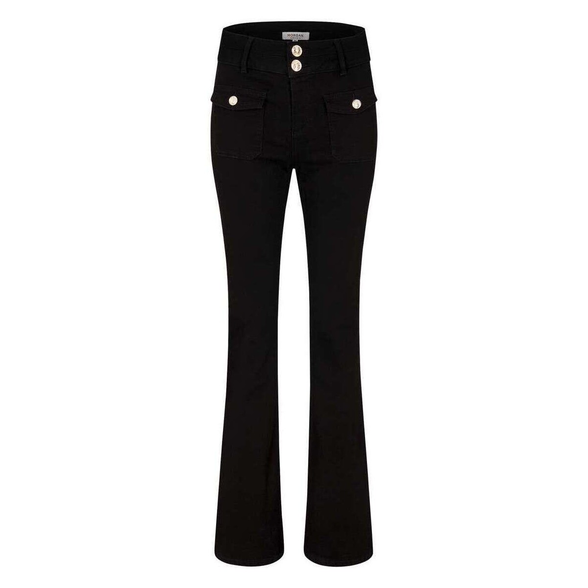 Vêtements Femme Pantalons 5 poches Morgan 161754VTPE24 Noir