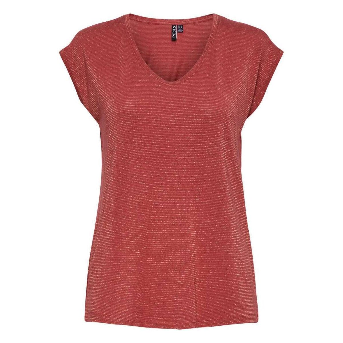 Vêtements Femme T-shirts manches courtes Pieces 162345VTPE24 Rouge