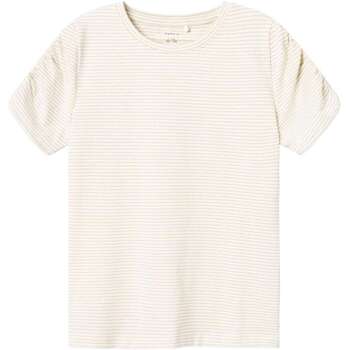 Vêtements Fille T-shirts manches courtes Name it 164369VTPE24 Blanc