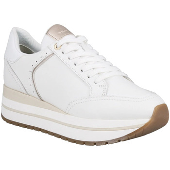 Chaussures Femme Baskets mode Geox NEW KENCY D45MZA WHITE Blanc