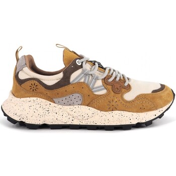 Chaussures Homme Baskets mode Flower Mountain Yamano Suede Pony Nylon Femme Ocre-Bone Beige