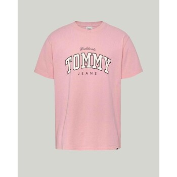 Vêtements Homme T-shirts manches courtes Tommy Hilfiger DM0DM18287THA Rose