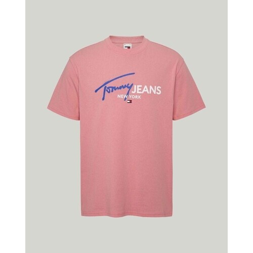 Vêtements Homme T-shirts manches courtes Tommy Hilfiger DM0DM18572TIC Rose