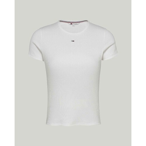 Vêtements Femme T-shirts & Polos Tommy Hilfiger DW0DW17383 Blanc