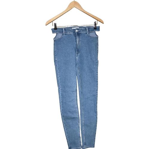 Vêtements Femme Pantalons Bershka pantalon slim femme  38 - T2 - M Bleu Bleu