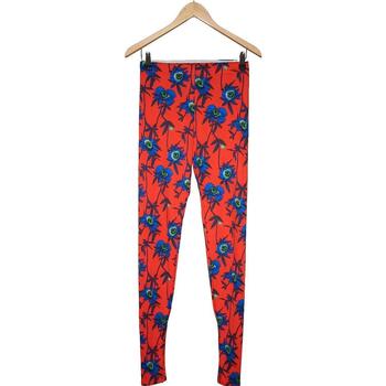 Vêtements Femme Pantalons H&M pantalon slim femme  36 - T1 - S Rouge Rouge