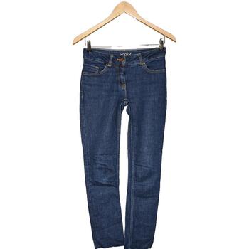 jeans kookaï  jean slim femme  34 - t0 - xs bleu 