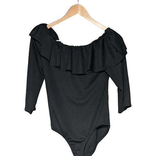 Vêtements Femme Le Temps des Cer Zara top manches courtes  40 - T3 - L Noir Noir
