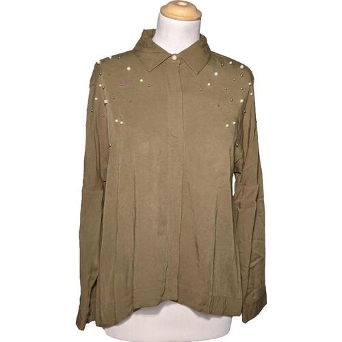 Vêtements Femme Chemises / Chemisiers Zara chemise  38 - T2 - M Vert Vert
