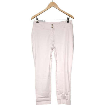 Vêtements Femme Pantalons H&M pantalon droit femme  40 - T3 - L Rose Rose