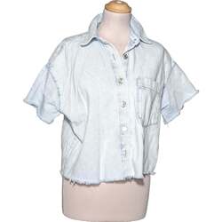 Vêtements Femme Chemises / Chemisiers Pull And Bear chemise  38 - T2 - M Bleu Bleu