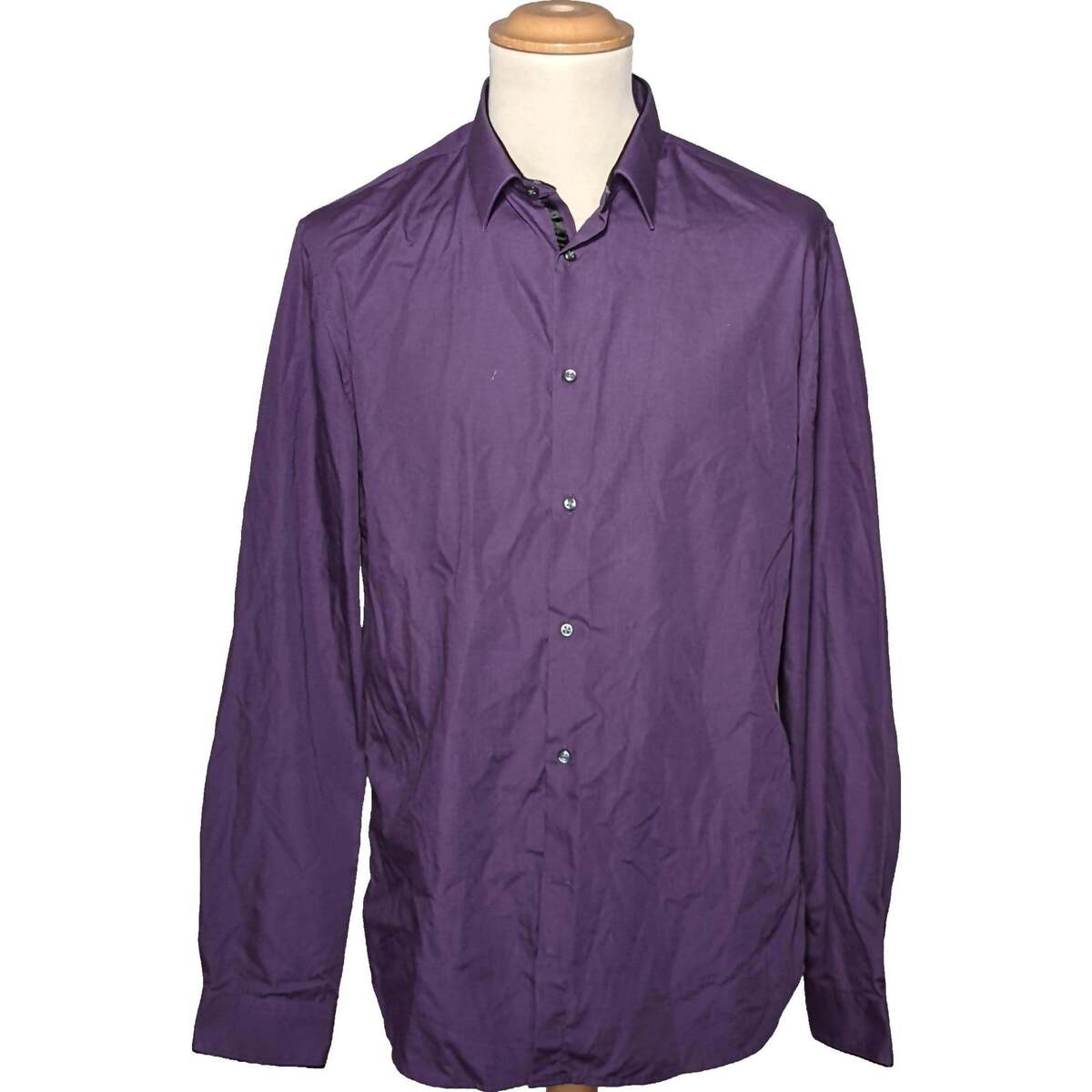 Vêtements Homme Chemises manches longues Celio 40 - T3 - L Violet