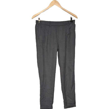 pantalon bershka  pantalon slim femme  38 - t2 - m gris 