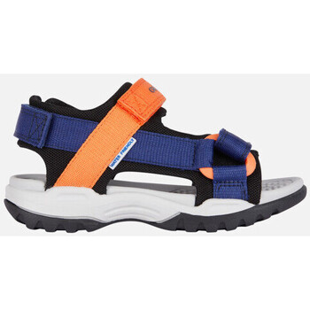 Chaussures Garçon Sandales et Nu-pieds Geox JR BOREALIS bleu marine/orange