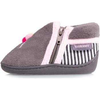 Chaussures Fille Chaussons Isotoner Chaussons Bottillons semelle antidérapante Gris