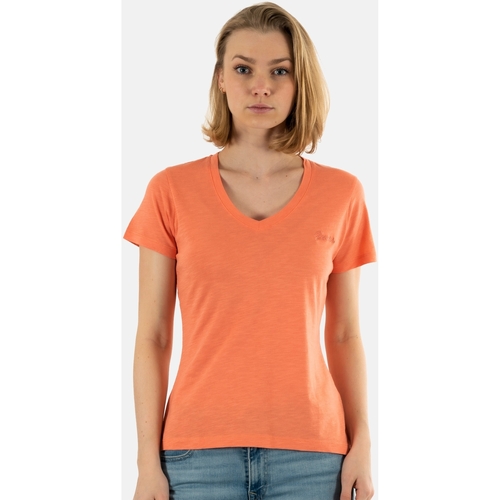Vêtements Femme T-shirts manches courtes Guess w4gi66 Orange