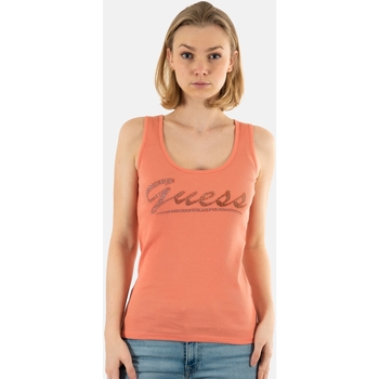 Vêtements Femme Débardeurs / T-shirts sans manche Guess w4gp16 Orange