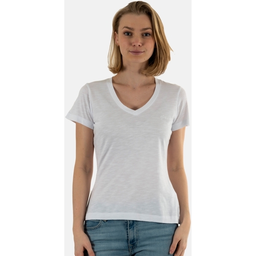 Vêtements Femme T-shirts manches courtes Guess w4gi66 Blanc